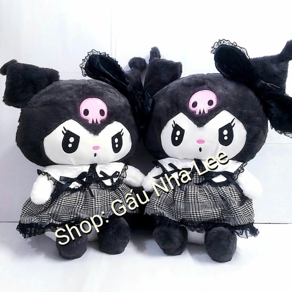 [ Đài Loan ] [MS932] Bé gấu Kuromi đen - Sanrio, size 45cm, lông đẹp mịn, hàng xịn Đài Loan, hàng mớ