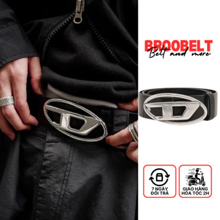 Thắt lưng nam nữ mặt chữ D màu bạc, dây nịt lưng Ulzzang chất liệu da pu thời trang bản 2.8cm-3.8cm