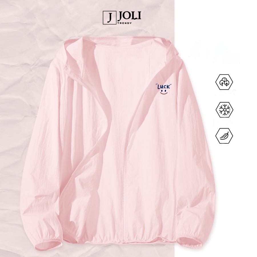 Áo Khoác Gió Nhăn, Áo Gió 1 Lớp Nam Nữ JOLI Mã Trơn Basic Chống Nắng Thoáng Mát Có Mũ Form Rộng J Joli Trendy | BigBuy360 - bigbuy360.vn