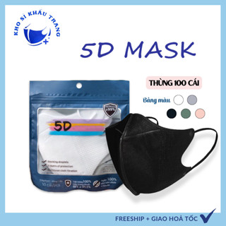 [ LIVE Xả Tồn Kho ] 100 Cái Khẩu Trang 5D 3 Lớp Cao Cấp Chống Nắng Chống UV