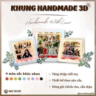 [MỘC DECOR] KHUNG ẢNH HANDMADE 3D ĐA DẠNG NHIỀU KÍCH CỠ, QUÀ TẶNG Ý NGHĨA, LƯU GIỮ KỈ NIỆM