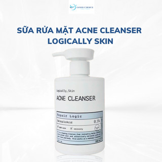  Sữa rửa mặt Logically Skin Acne Cleanser pH 5.5 làm sạch sâu đánh bay dầu mụn 