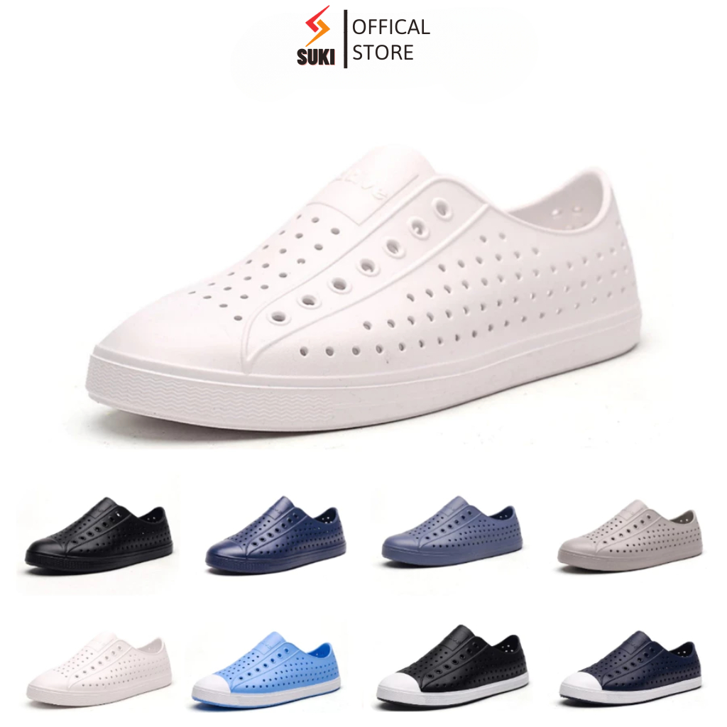 Giày Nhựa Đi Mưa Đi Biển Lội Nước WNC NATIVE/LUCHI - Chất Liệu Nhựa Xốp Siêu Nhẹ, Thoáng Khí, Chống Trượt - Nhiều Màu