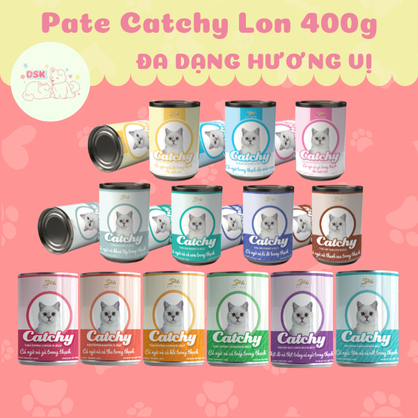 Pate Catchy Cho Mèo Mọi Lứa Tuổi - Lon 400gr