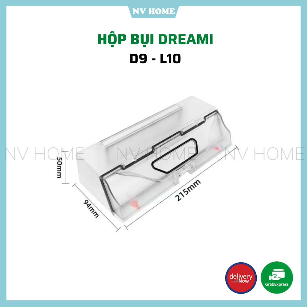 Phụ kiện robot hút bụi lau nhà dreami d9, d9 pro, d9 max, l10 hộp bụi, hộp rác