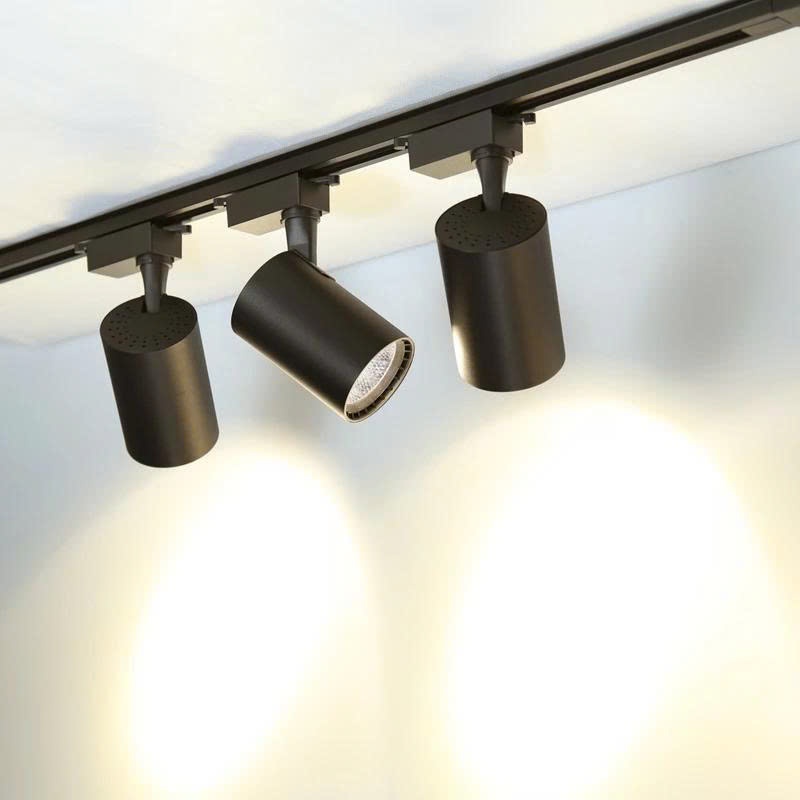 Đèn rọi ray đèn ray treo trần 10W 20W 30W 220V COB đèn ray đèn track light Vỏ nhôm