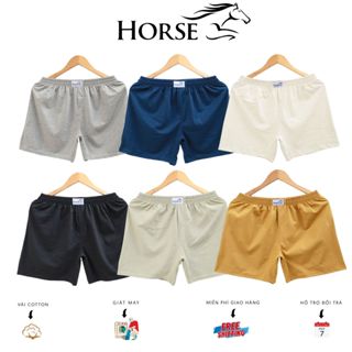 COMBO 5 Quần Đùi Trơn HORSE Cao Cấp, Quần Mặc Nhà, Mặc Ngủ Thoải Mái Mát Mẻ