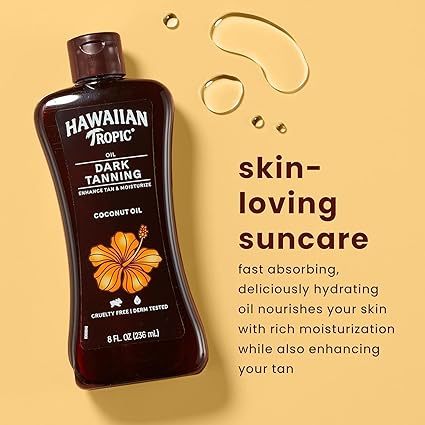 [Hàng Us] Dầu Phơi Nắng Hawaiian Tropic Dark Tanning Oil 236ml
