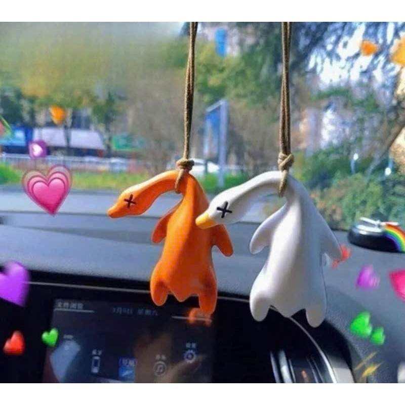 Đồ Chơi Vịt Đổi Màu - Móc Khóa Cảm Biến Tia UV