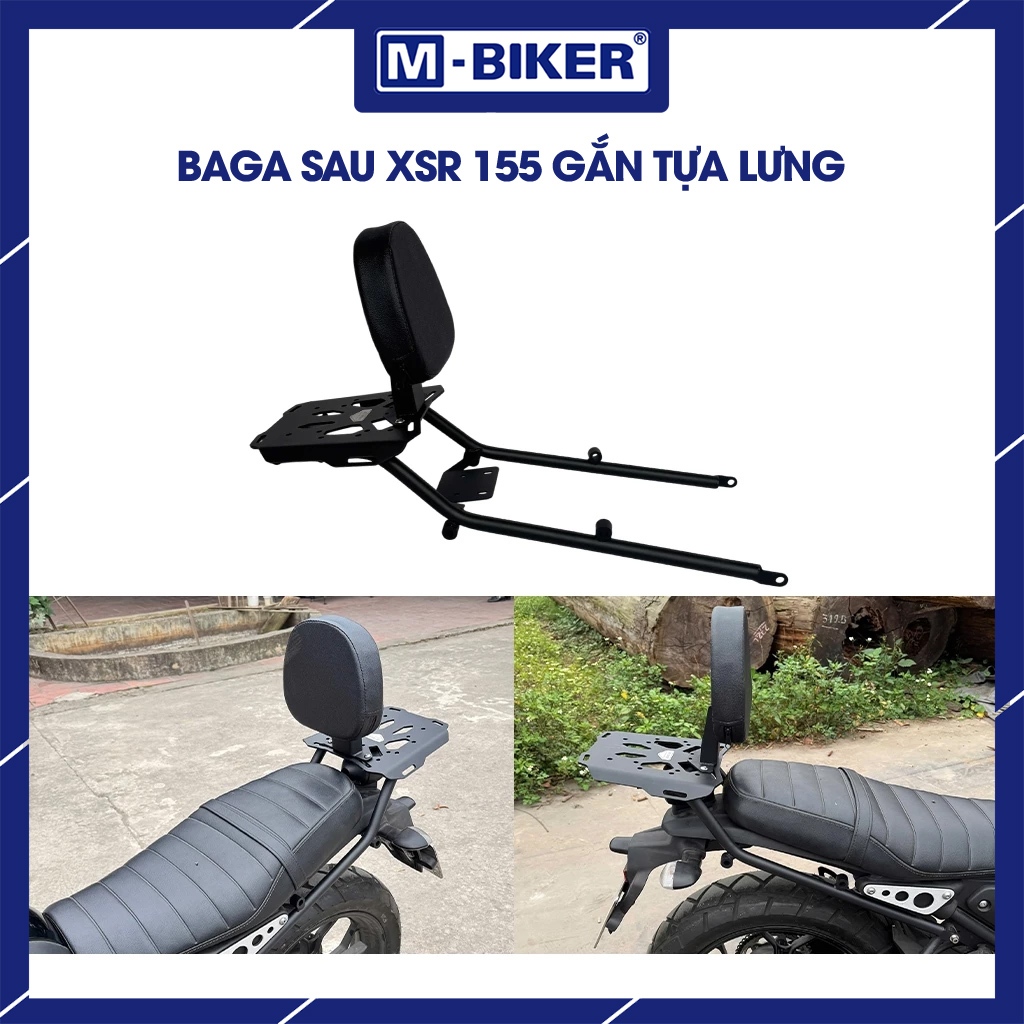 Baga sau XSR 155, Baga kèm tựa lưng XSR 155, Baga tấm sau gắn tựa lưng dành cho Yamaha XSR 155