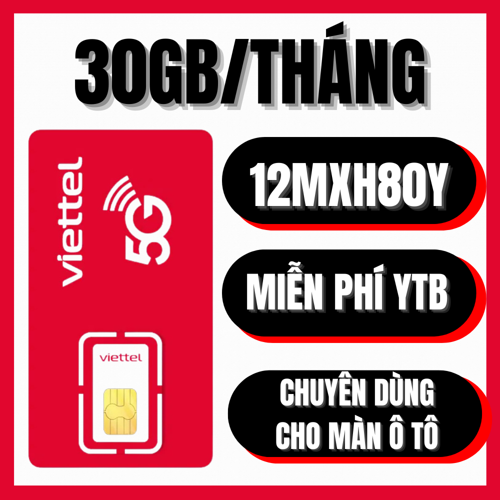 FREE DIU TÚP TỐC ĐỘ CAO - Sim 4G Viettel 6MXH80Y 12MXH80Y Xài Mạng Xem Phim Đọc Báo Thả Ga