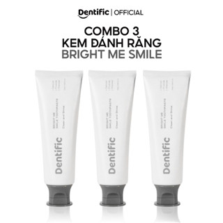 Combo 3 kem đánh răng Dentific Bright Me Smile với than hoạt tính, hỗ trợ răng sạch khỏe, Tuýp 100g