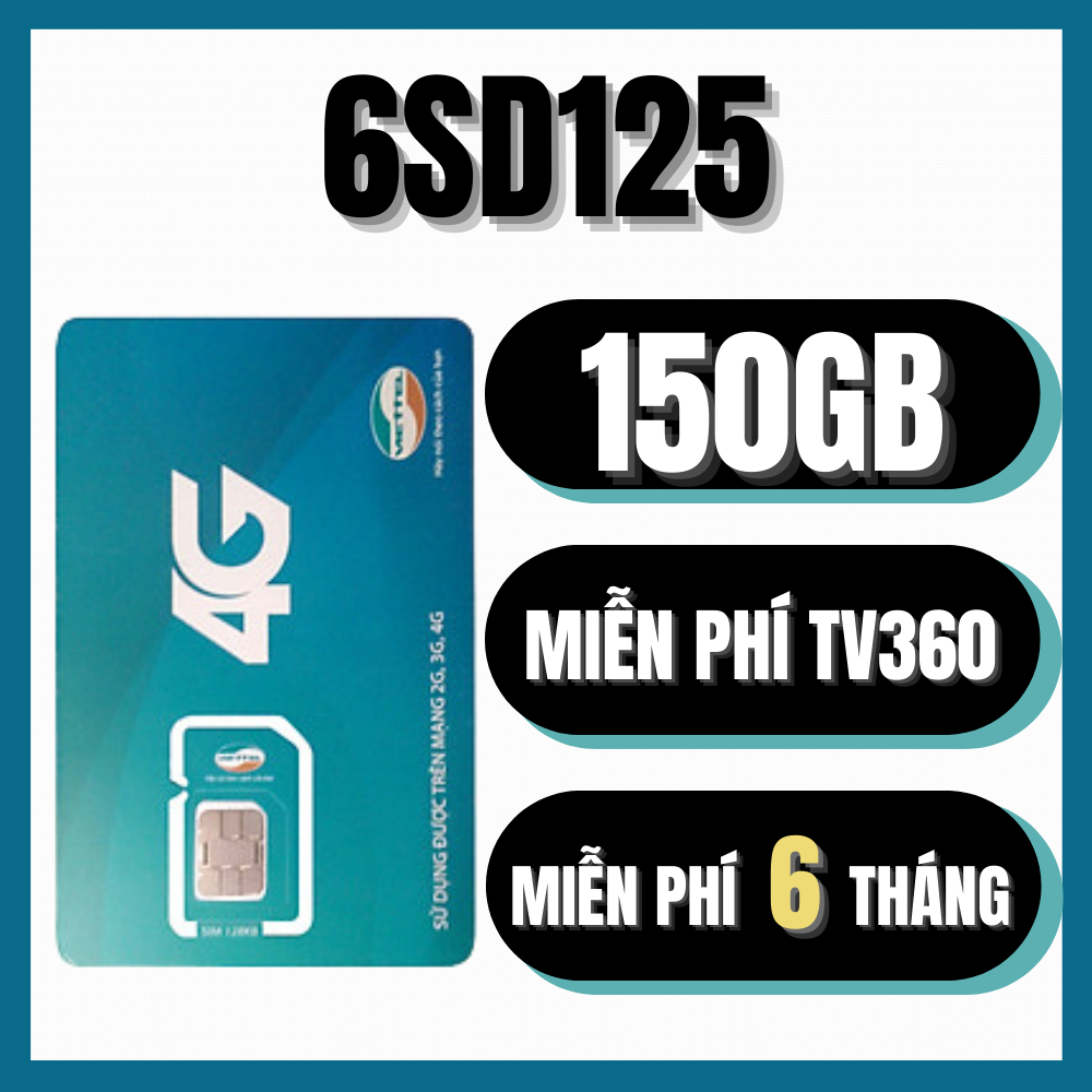 SIM 4G VIETTEL 12SD125 - 6SD125 Miễn Phí 1 Năm Không Cần Nạp Xem Phim Lướt Web Đọc Báo Thả Ga