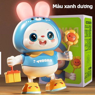 Đồ chơi thỏ Rabbit nhảy múa dễ thương siêu đáng yêu , thỏ robot di chuyển vui nhộn có đèn, âm thanh dễ thương