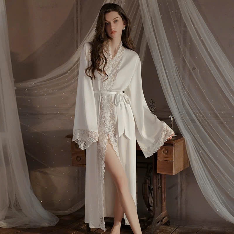 ÁO CHOÀNG NGỦ LỤA SATIN NỮ GỢI CẢM