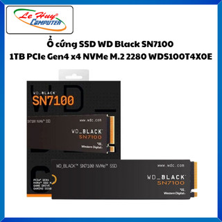 Ổ cứng SSD Western Digital Black SN7100 1TB PCIe Gen4 x4 NVMe M.2 2280 WDS100T4X0E - Hàng Chính Hãng