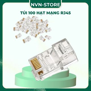 Đầu bấm mạng/ hạt mạng (cat 5) RJ45 - túi (100 hạt mạng)