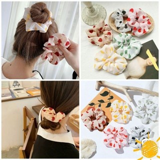 Dây cột tóc scrunchies nhiều họa tiết dễ thương