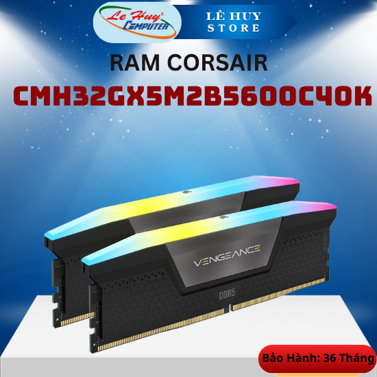 Ram Corsair VENGEANCE RGB 32GB (2x16GB) DDR5 bus 5600MHz Black/RGB 32GB (2x16GB) DDR5 bus 5600MHz Wh