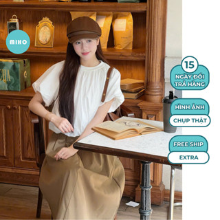 Áo kiểu dáng bồng cổ chun Miho House