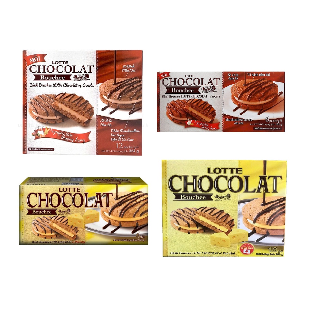 Bánh Ngọt Phủ Socola Lotte Chocolat Bouchee