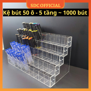 ( Chuyên sỉ giá tốt ) Kệ Trưng Bày Bút - Kệ Mica Cắm Bút - Khay Đựng Bút nhiều - Kệ Bút Mica