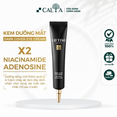 Kem Dưỡng Mắt RECIPE Giảm Nếp Nhăn, Thâm Bọng Mắt - RE:CIPE Lifting Recipe Dark Cover Eye Cream 30ml