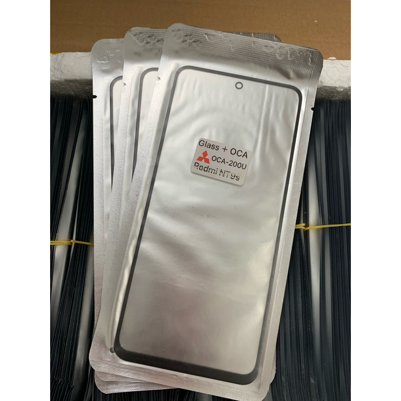 COMBO 3 chiếc kính ép màn hình liền keo XiaoMi RedMi Note9S/Note9Pro, dùng thay thế.