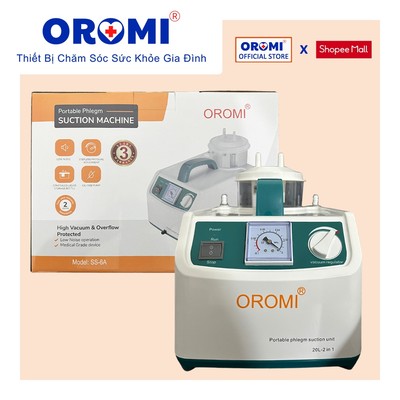 Máy hút dịch 1 bình dành cho người lớn và trẻ em OROMI SS-6A - Bảo hành chính hãng