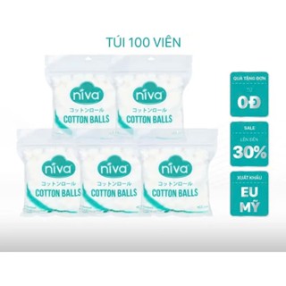 Gói bông viên,bông gòn nhét tai cho mẹ Niva 100 viên
