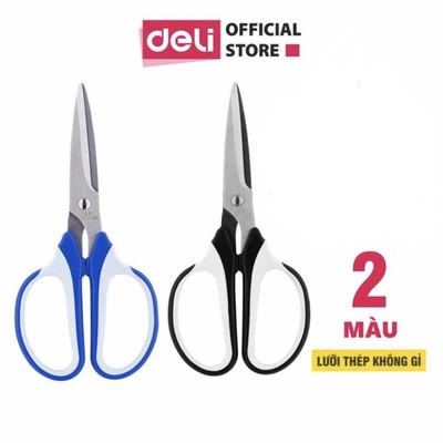 Kéo Văn Phòng Deli Đa Năng, Kéo Cắt Đa Năng Sắc Bén Sử Dụng Bếp Hai Màu Xanh/ Đen