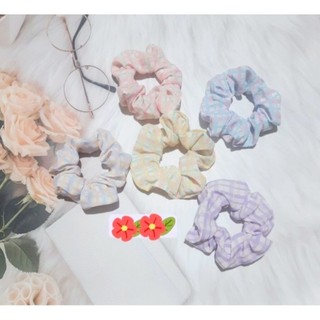 Dây cột tóc scrunchies nhiều họa tiết dễ thương