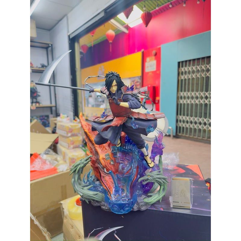 [ẢNH TỰ CHỤP][HÀNG CAO CẤP] mô hình naruto uchiha madara và cửu vĩ bọc susano có 2 đầu box màu và mú