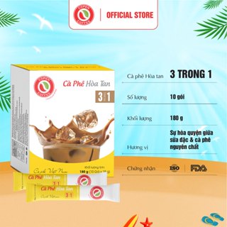  Hộp Cà phê sữa hòa tan 3IN1 Copen Coffee   Hộp 180g  10 gói  - Tinh chất cà phê tự nhiên đậm đà hương cà phê thơm nồng 