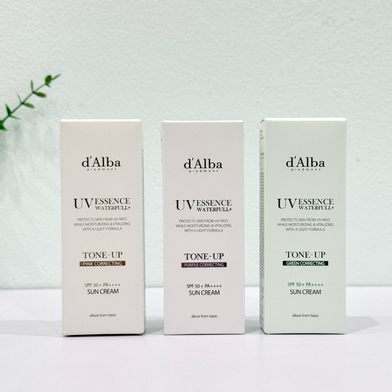 Kem Chống Nắng Nâng Tone d'Alba (dalba) Waterfull Hồng /Tím/Xanh Lá Pink/Purple/Green 50ml