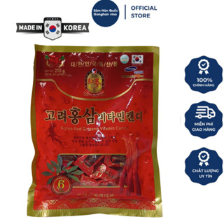 Kẹo Sâm 6 Năm Tuổi Hàn Quốc 200g/Gói
