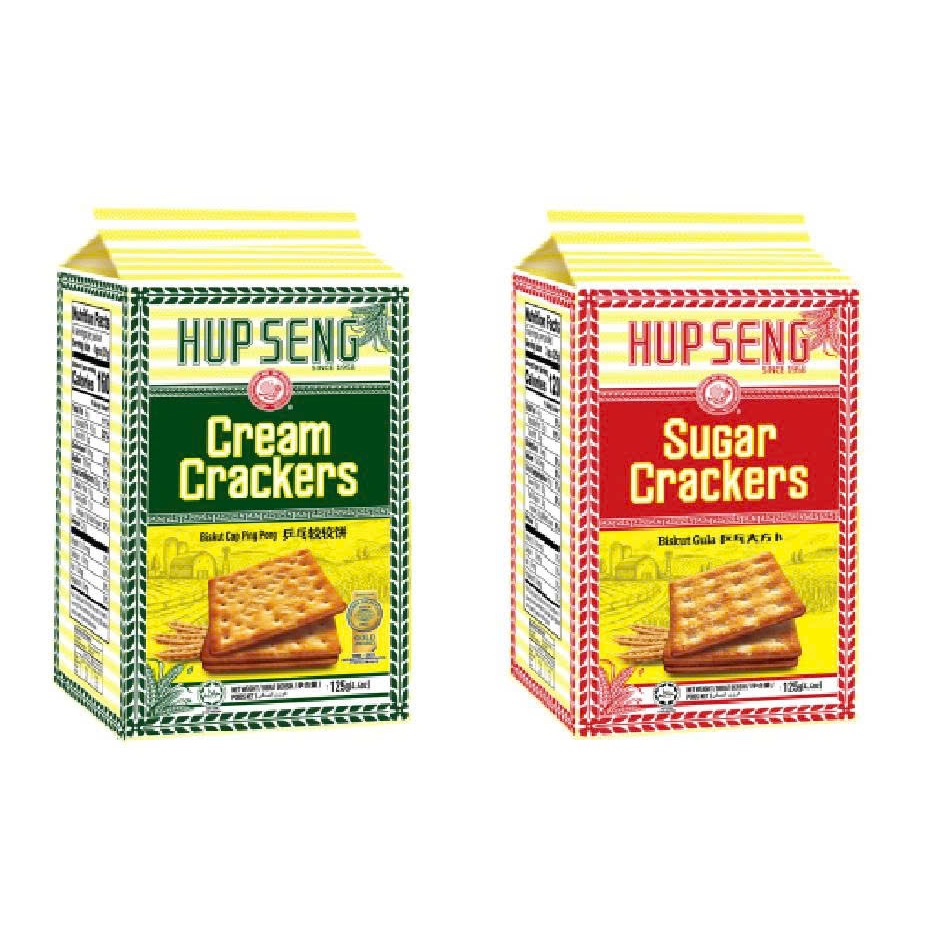 Bánh Lúa Nhí Hup Seng Cream Crackers (Gói 125g)