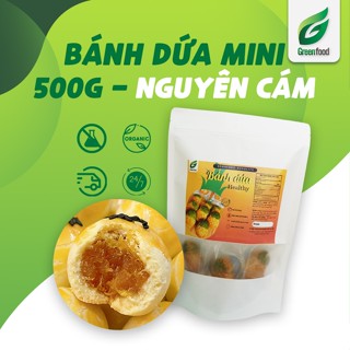 Bánh dứa mini bột nguyên cám và mật ong healthy GreenFood - Bánh ngũ cốc EatClean