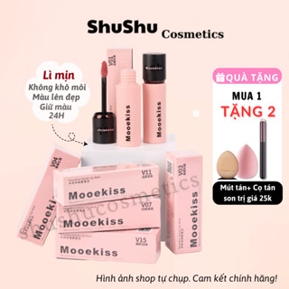 [CHÍNH HÃNG] Son Mooekiss Loại Son Sáng Da Son Tint Lì Bóng Mỏng Nhẹ Dưỡng Ẩm Không Khô Môi SHUSHU COSMETICS