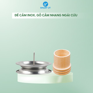 Đế cắm nhang muỗi ngải cứu inox, gỗ