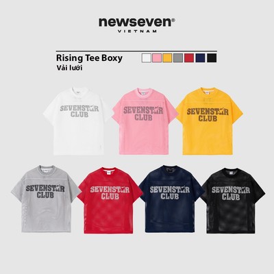 Áo Thun Lưới NEWSEVEN Rising Tee Form Boxy NAT.483