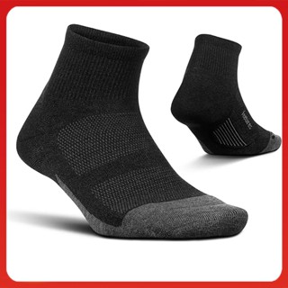 Tất vớ nam nữ thể thao chạy bộ Feetures. Vớ cổ ngắn, lửng chất liệu 83% cotton cao cấp hàng dệt kim xuất khẩu Mỹ