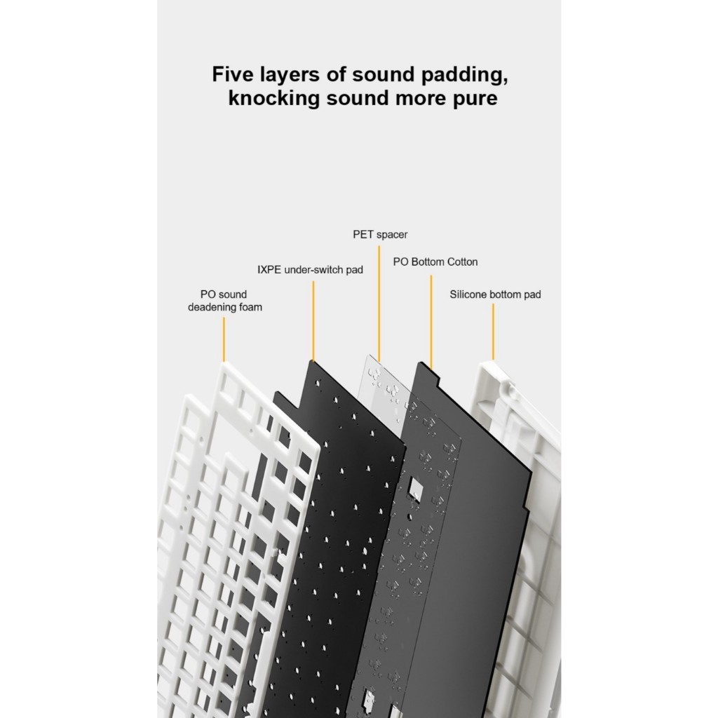 Bàn phím cơ Aula Au75 - 3 mode kết nối - Mạch xuôi - Led RGB - Núm vặn - Có app tùy chỉnh | BigBuy360 - bigbuy360.vn