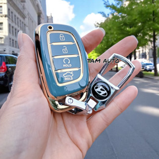 Bọc Chìa Khóa Smartkey Xe CRETA _STARGAZERLoại 4 Nút Bấm ,Ốp Bảo Vệ Chìa Khóa Bền Đẹp Sáng Bóng Chống Va Đập