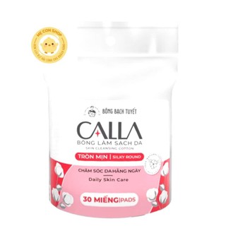 Bông tẩy trang Calla tròn mịn sạch sâu 30 miếng