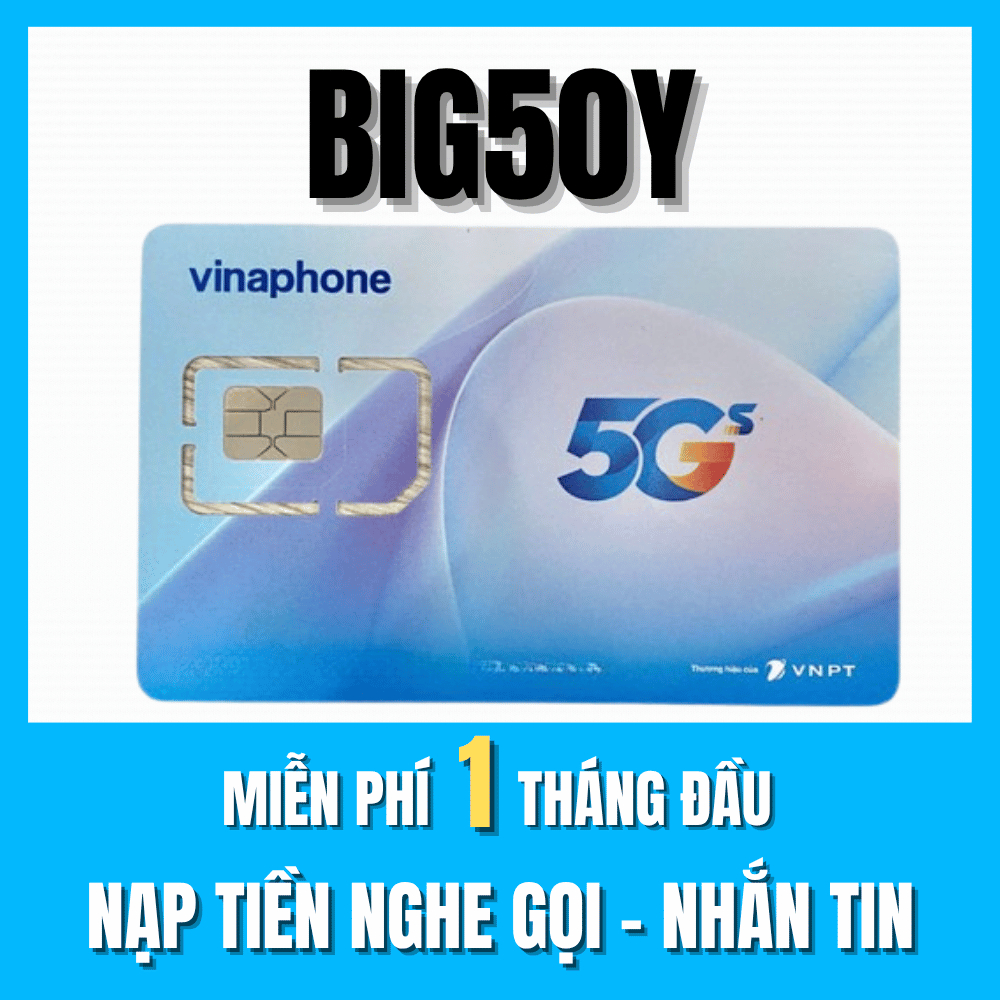 FREE THÁNG ĐẦU - Vinaphone 5G Chuyên Data Vào Mạng 1 Tỷ GB Không Giới Hạn Đăng Ký Theo Tháng Chỉ Từ 