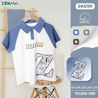 Áo polo cổ đức Dokma 3-7Y DA2139, DA3804