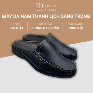  Giày lười nam giày sục nam da bò thật cao cấp - Êm chân không hôi chân không bong tróc bảo hành 