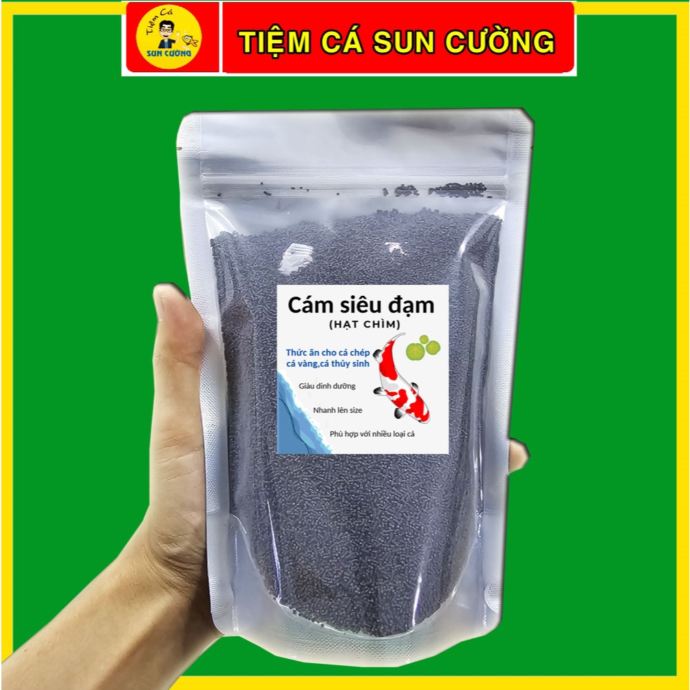 Cám chìm siêu đạm (500g)  - Cám dinh dưỡng giành cho cá vàng, cá thủy sinh, tép cảnh