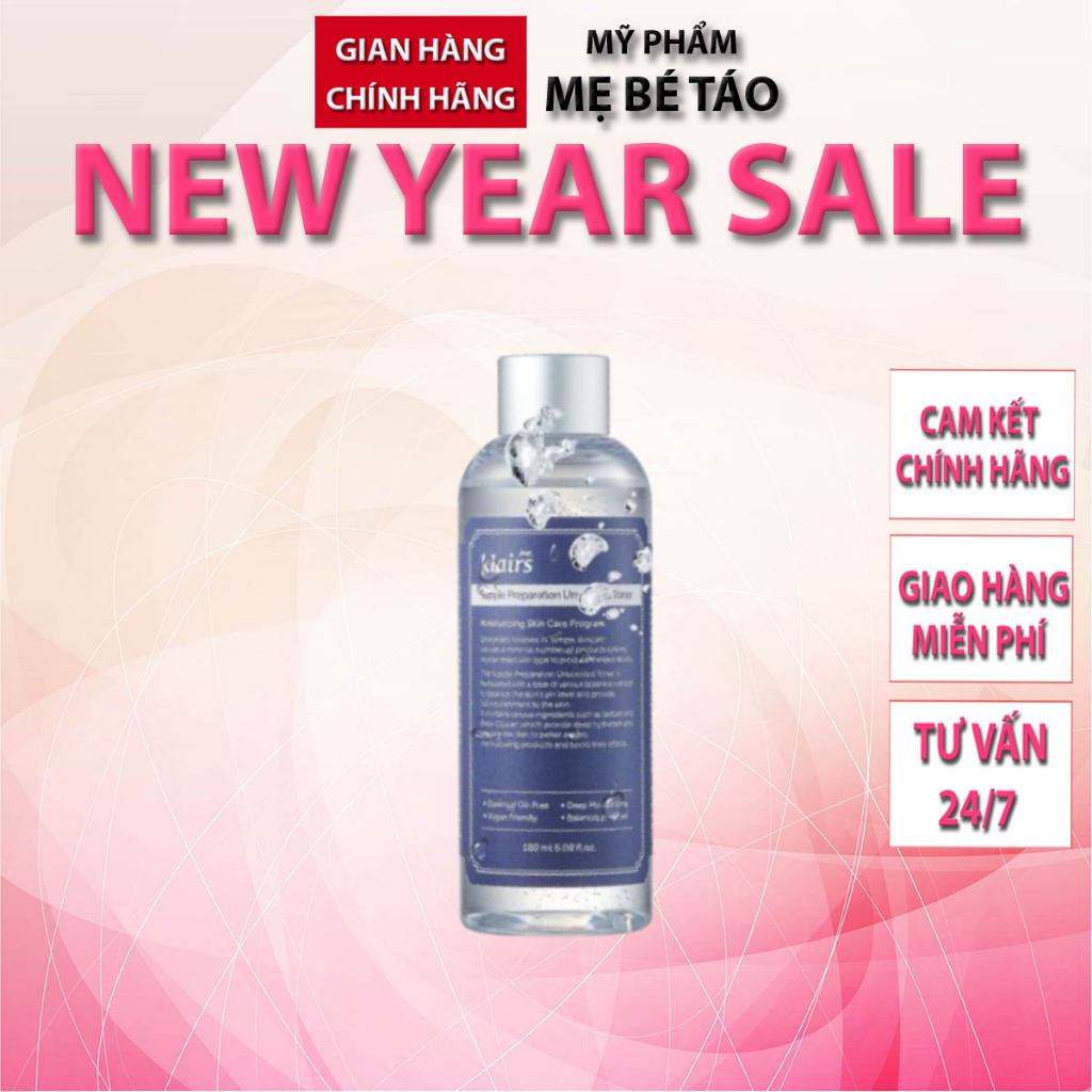 NƯỚC HOA HỒNG KLAIRS KHÔNG MÙI